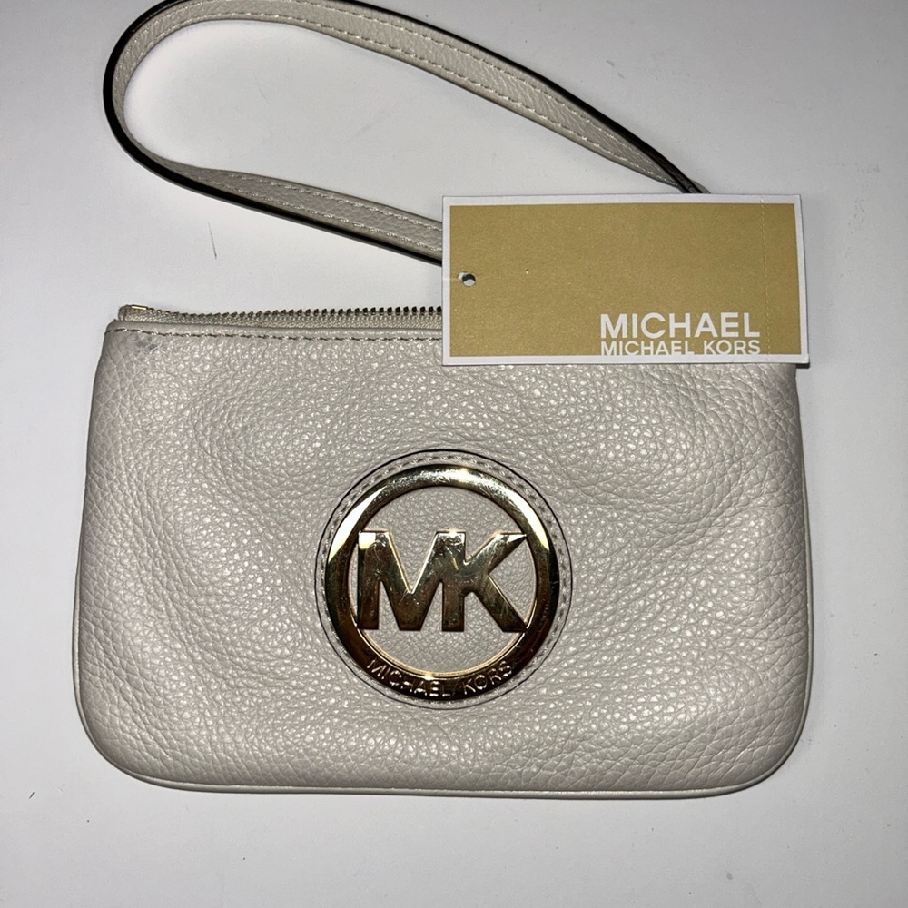 Michael Kors Cream Zip wrist Wallet
